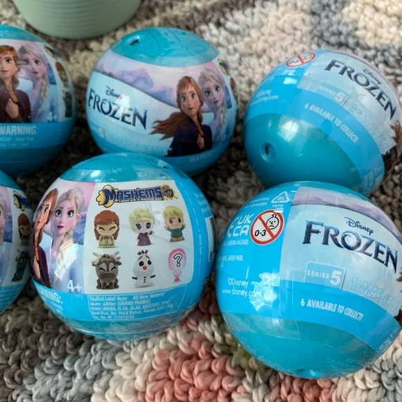 Full Set of 6 Disney Frozen Mashems Series 5 Blind Ball Doll Figure Toy New Lot - Picture 2 of 3